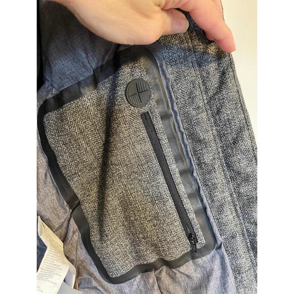 Woolrich Hooded Thumb Hole Wool Heavy Warm Winter Snow Jacket Gray Size Small - Picture 9 of 13